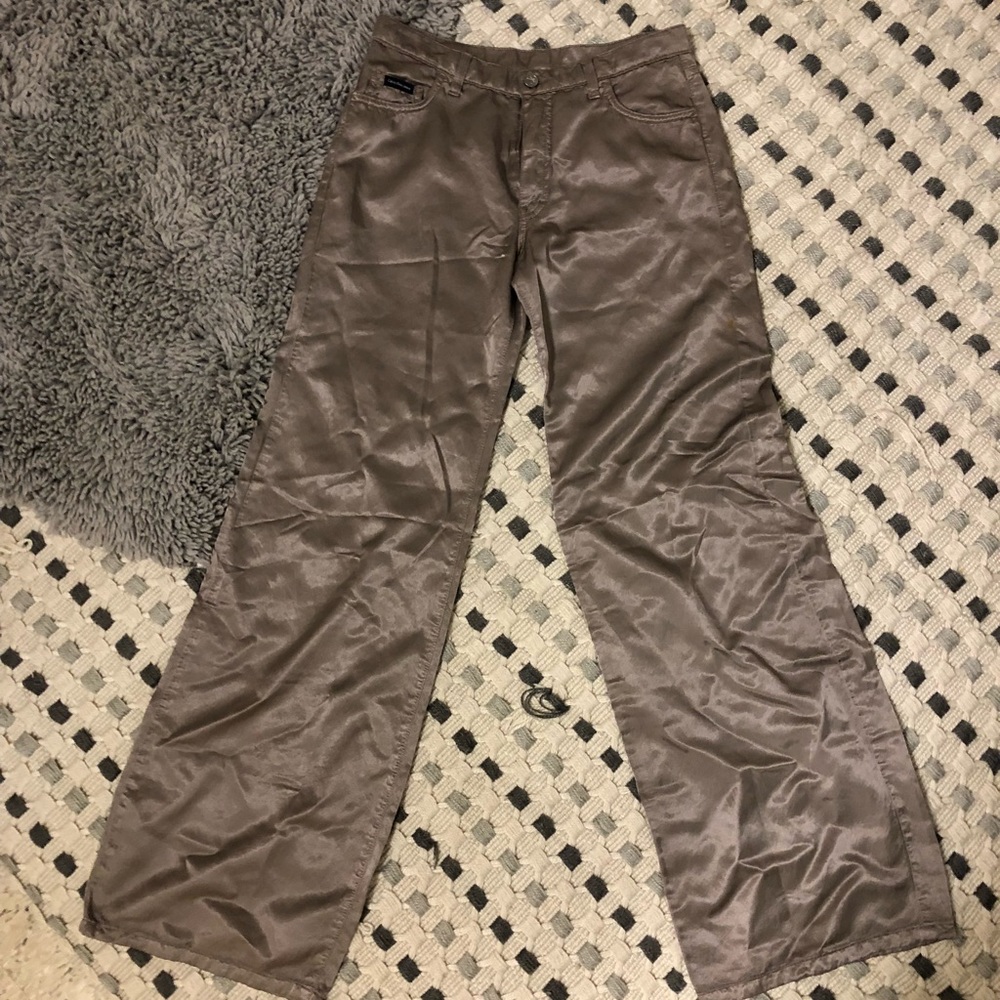 Calvin Klein jeans metallic wide leg pant